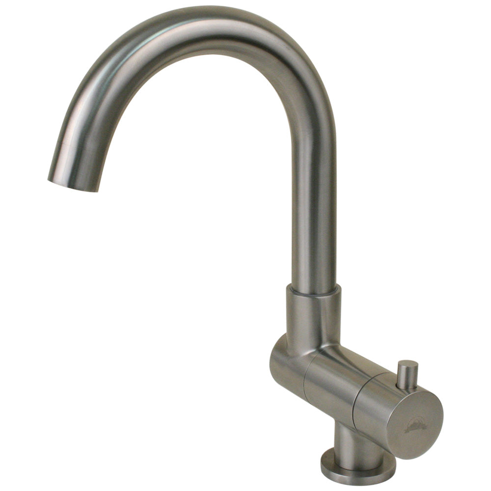 Scandvik 74125 Nordic Folding Stainless Steel J-Spout Tap