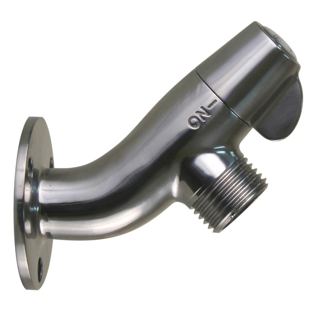 Scandvik 10175P Ceramic Angled Washdown Valve - SS Spigot