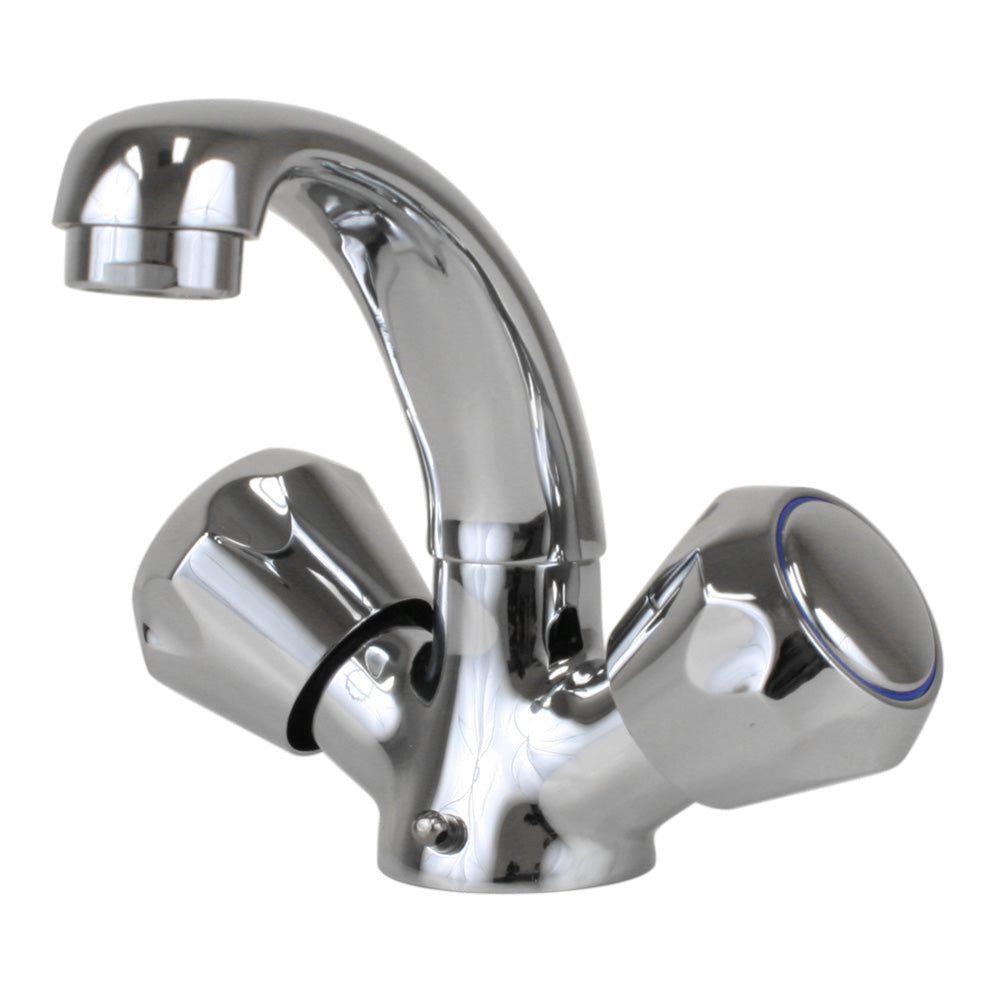 Scandvik 10410P Heavy-Duty Basin Mixer - Chrome Plated
