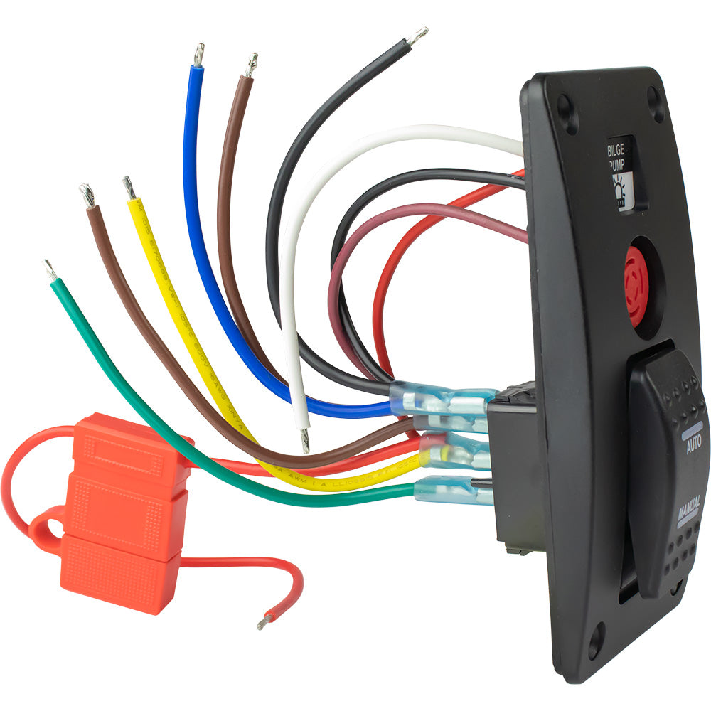 Sea-Dog 423037-1 Bilge Pump Water Alarm Panel w/Switch