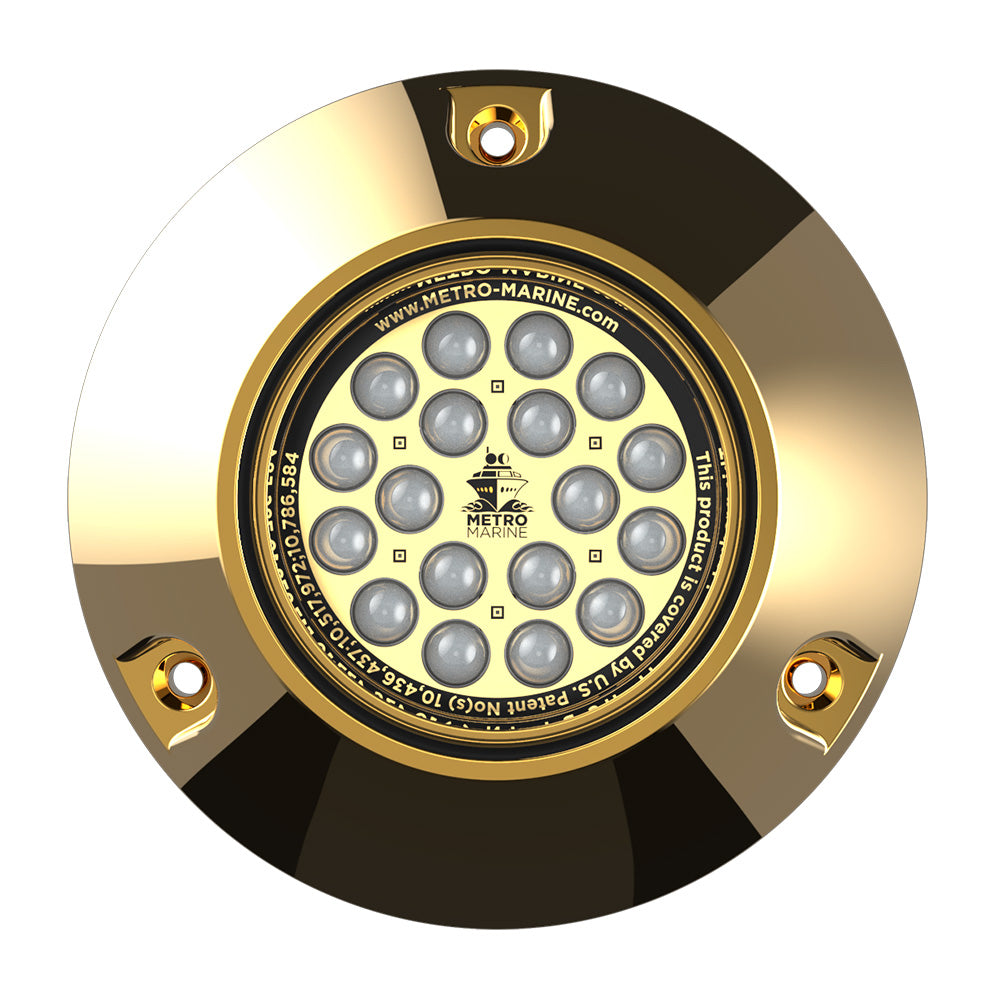 Metro Marine F-BMR1-G3-45 High-Output Submersible Underwater Light w/Intelligent Monochromatic LEDs - Green, 45 Beam