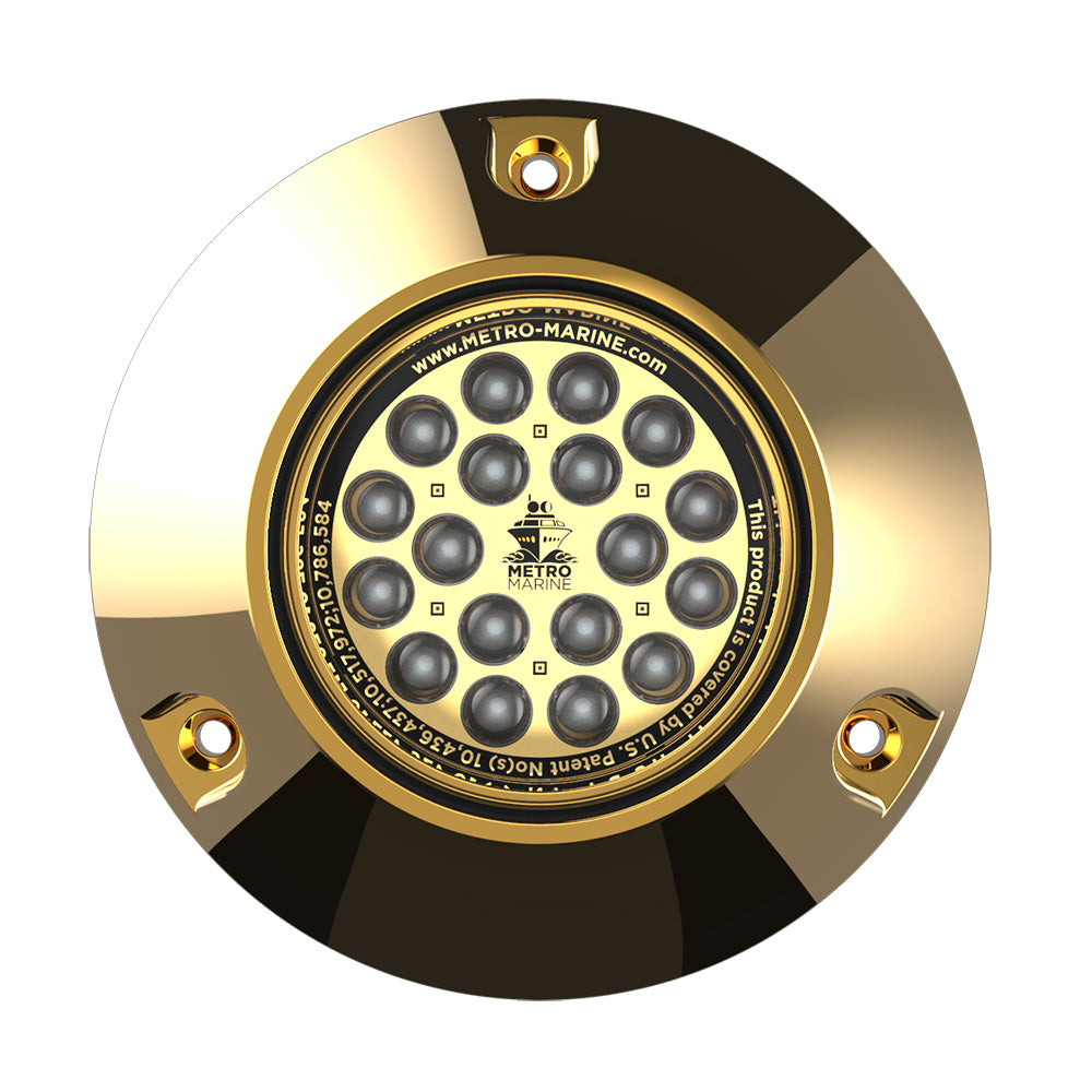 Metro Marine F-BMR1-G3-90 High-Output Submersible Underwater Light w/Intelligent Monochromatic LEDs - Green, 90 Beam