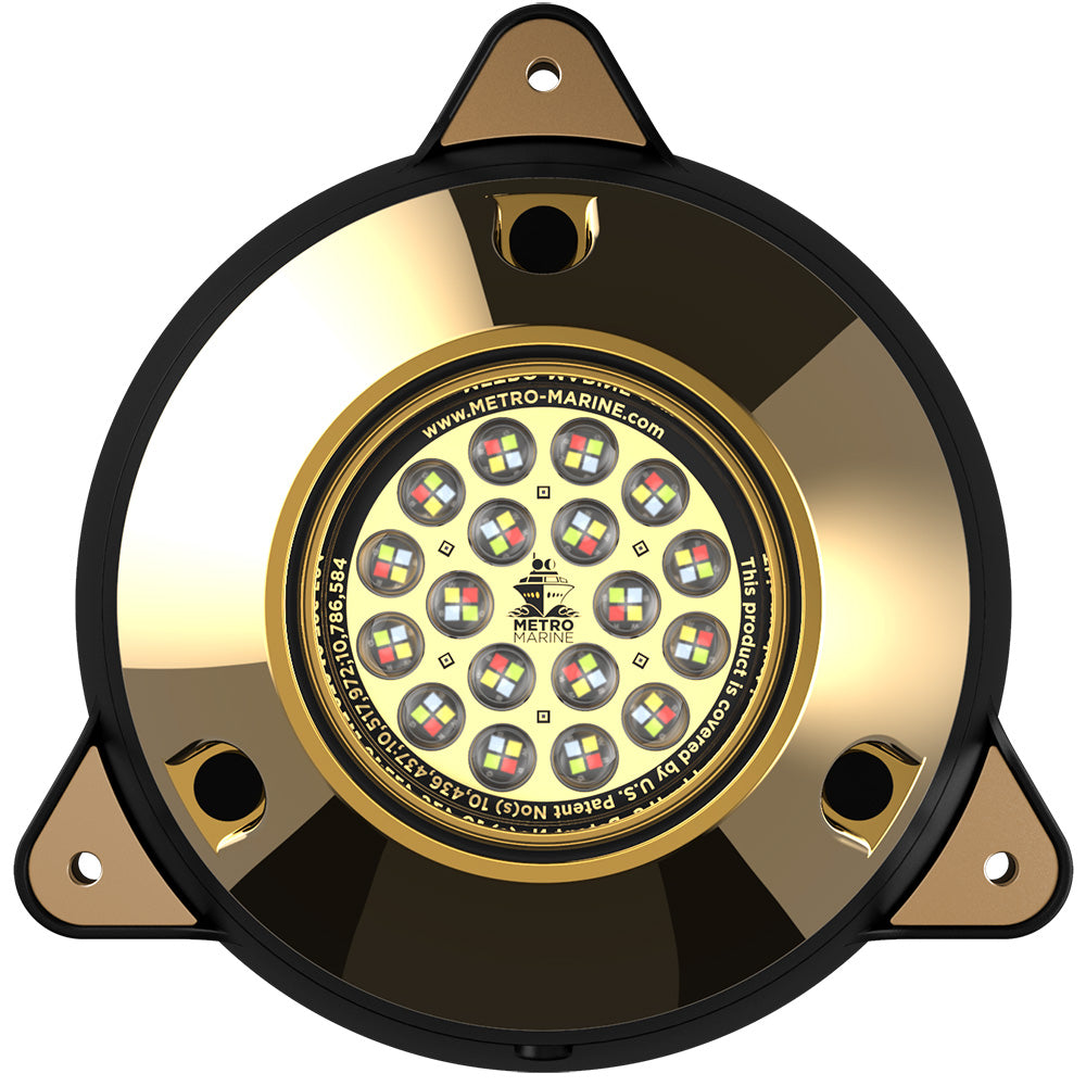 Metro Marine F-SMR1-FS-90 High-Output Surface Mount Underwater Light w/Intelligent Full Spectrum LEDs - RGBW, 90 Beam