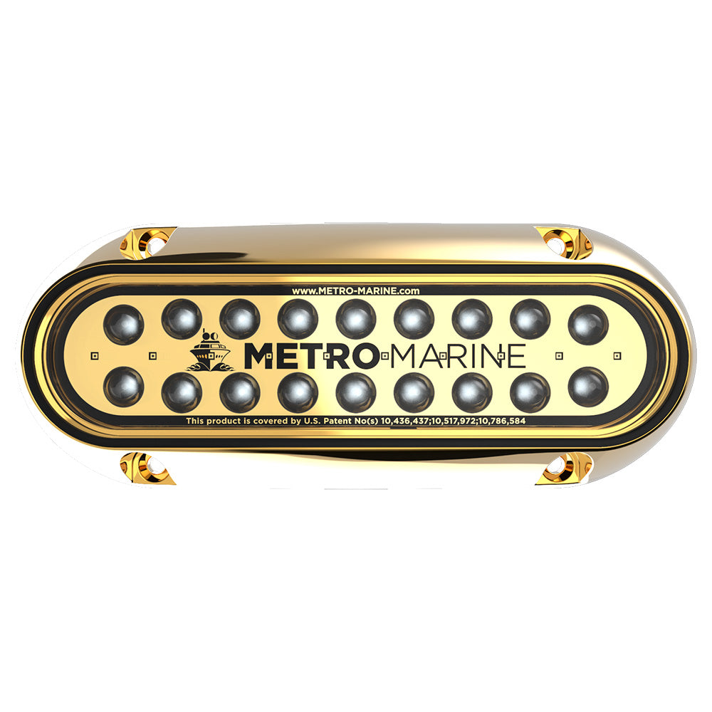 Metro Marine F-BME1-H-G3-45 High-Output Elongated Underwater Light w/Intelligent Monochromatic LEDs - Green, 45 Beam
