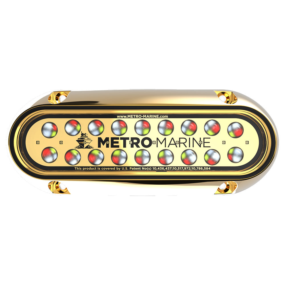 Metro Marine F-BME1-H-FS-45 High-Output Elongated Underwater Light w/Intelligent Full Spectrum LEDs - RGBW, 45 Beam