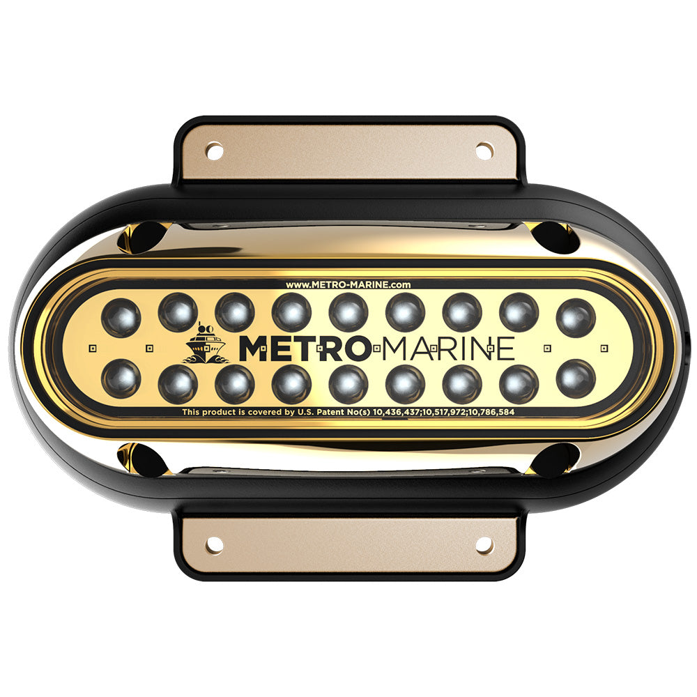 Metro Marine F-SME1-H-W3-45 High-Output Elongated Surface Mount Light w/Intelligent Monochromatic LEDs - White, 45 Beam