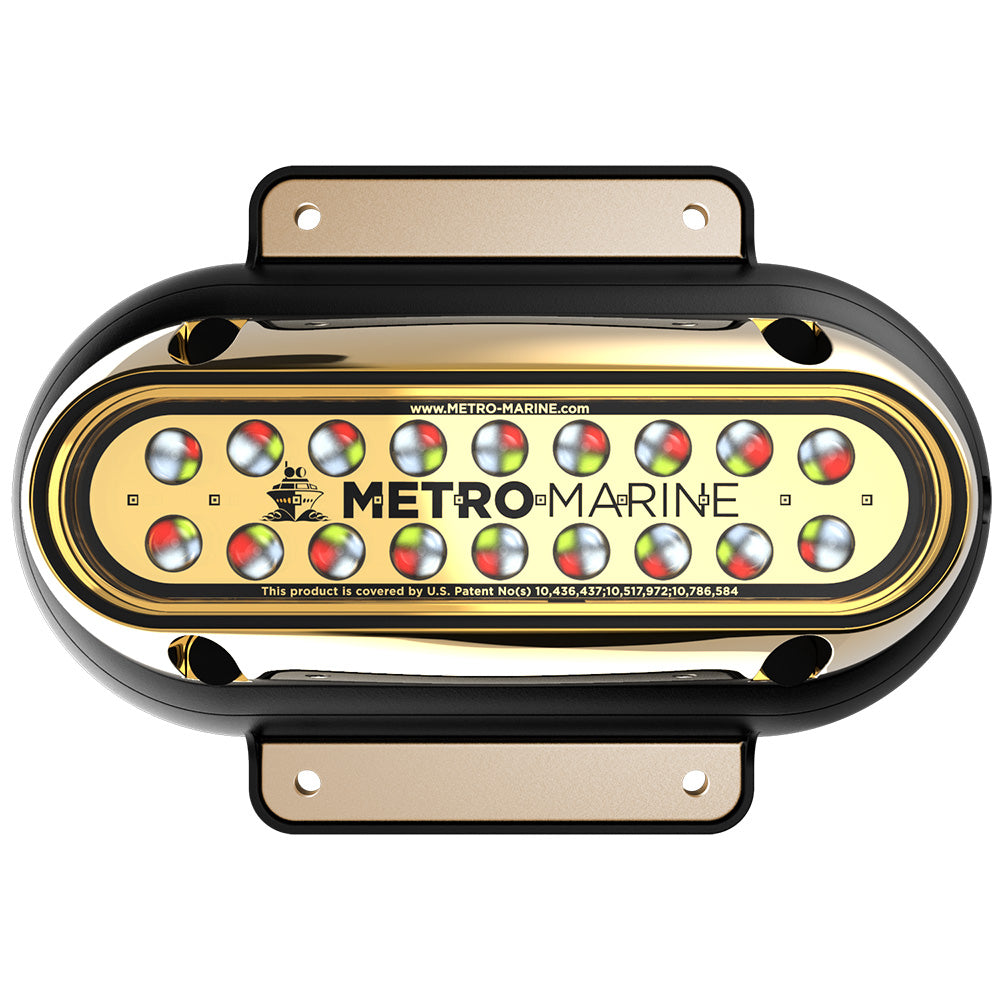 Metro Marine F-SME1-H-FS-45 High-Output Elongated Surface Mount Light w/Intelligent Full Spectrum LEDs - RGBW, 45 Beam