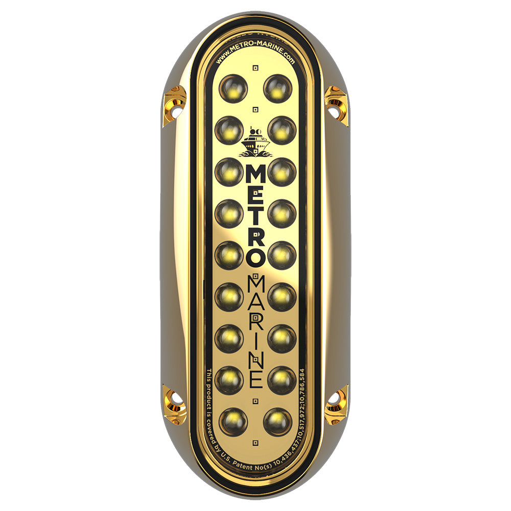 Metro Marine F-BME1-V-W3-45 High-Output Elongated Vertical Mount Light w/Intelligent Monochromatic LEDs - White, 45 Beam