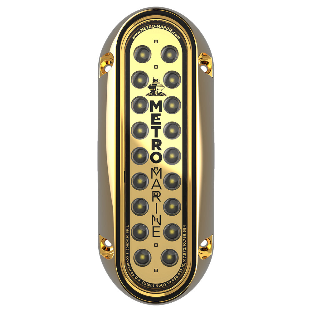 Metro Marine F-BME1-V-W3-90 High-Output Elongated Vertical Mount Light w/Intelligent Monochromatic LEDs - White, 90 Beam