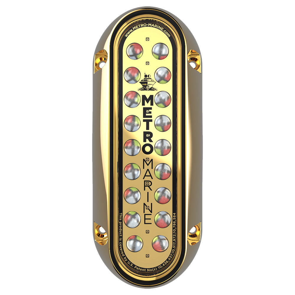 Metro Marine F-BME1-V-FS-45 High-Output Elongated Vertical Mount Light w/Intelligent Full Spectrum LEDs - RGBW, 45 Beam