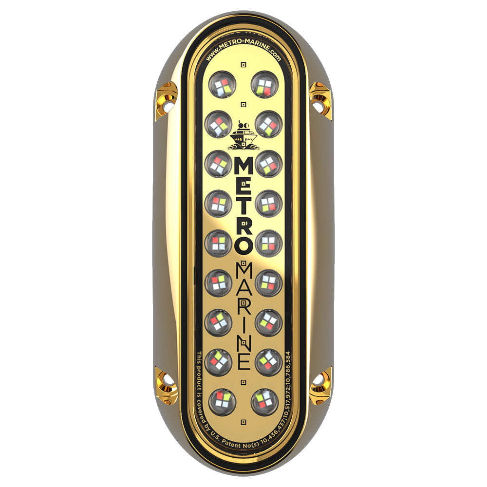 Metro Marine F-BME1-V-FS-90 High-Output Elongated Vertical Mount Light w/Intelligent Full Spectrum LEDs - RGBW, 90 Beam