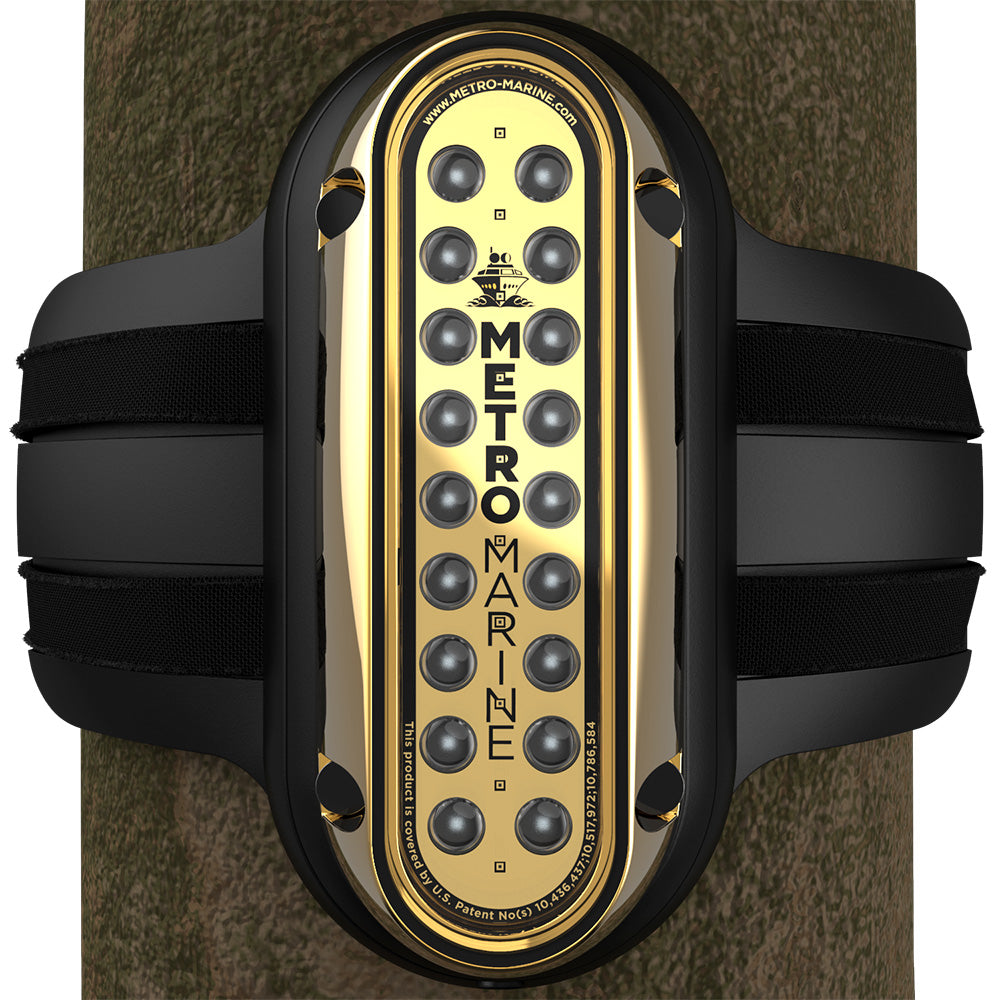 Metro Marine F-PME1-V-B3-90 High-Output Vertical Piling Mount Light w/Intelligent Monochromatic LEDs - Blue, 90 Beam