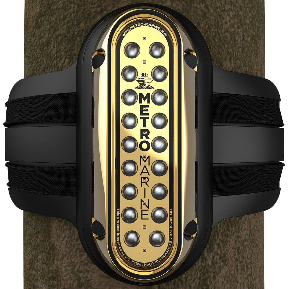 Metro Marine F-PME1-V-G3-90 High-Output Vertical Piling Mount Light w/Intelligent Monochromatic LEDs - Green, 90 Beam