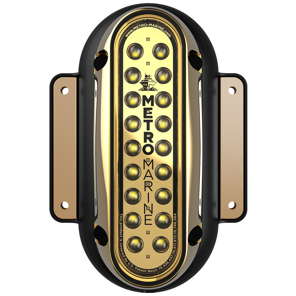 Metro Marine F-SME1-V-W3-45 High-Output Vertical Surface Mount Light w/Intelligent Monochromatic LEDs - White, 45 Beam