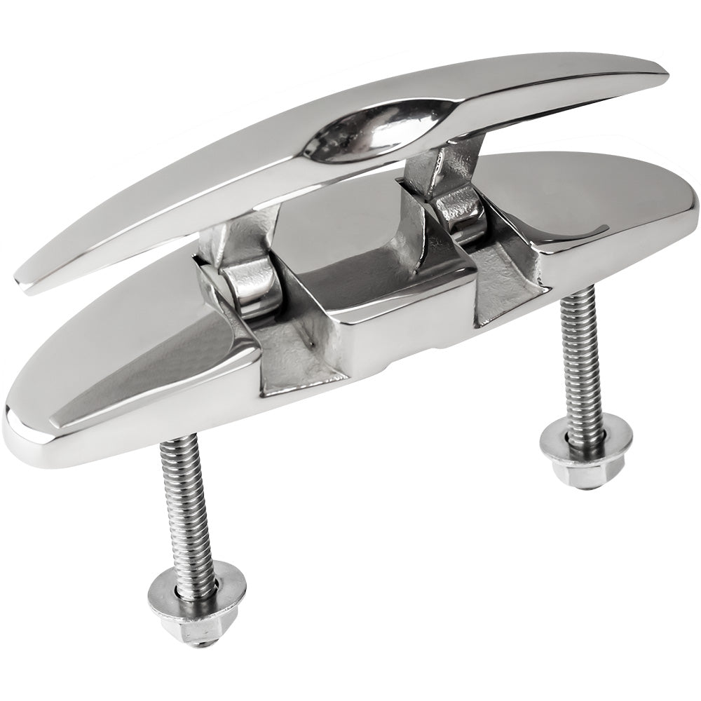 Sea-Dog 041115-1 5" Oval SS Folding Cleat w/Hidden Hex Bolts