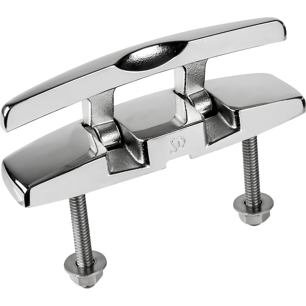 Sea-Dog 041135-1 5" Rectangle SS Folding Cleat w/Hex Bolts