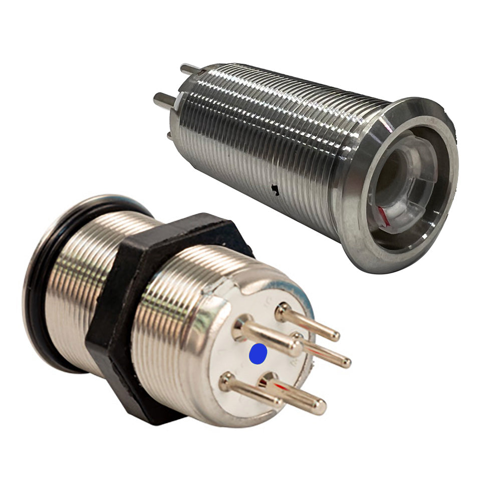 Bluewater 9059-3113 22mm Inrush Push Button Switch Off/On/On - Blue/Green/Red LED - Switch Body Only