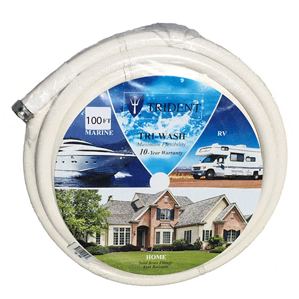 Trident Marine 168-0587 5/8" ID x 100' Wash Down/Camper Hose w/Fittings