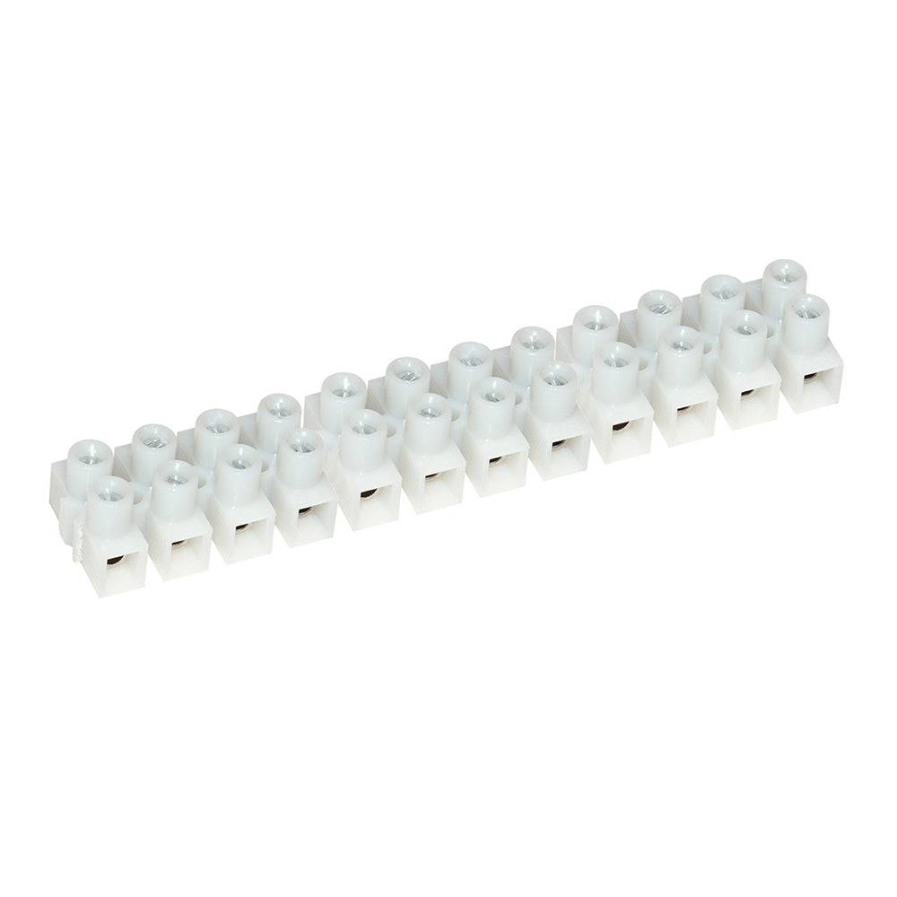 Pacer E200-12-5 20A Euro Style Terminal Block - 12 Gang - 5 Pack