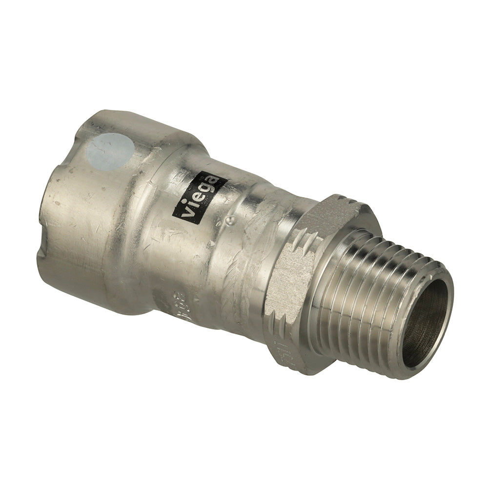 Viega 91225 MegaPress 316 FKM MPT Adapter - 1-1/4" x 1-1/4" (MPT)