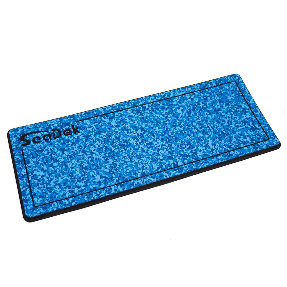 SeaDek 37926-81119 16 x 39" 20mm Dual Density Large Helm Pad w/SeaDek Logo - Brushed Texture - Aqua Camo/Black (406.4mm x 990.6mm x 20mm)