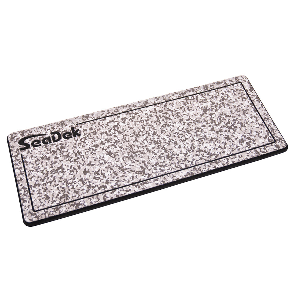 SeaDek 37926-83699 16 x 39" 20mm Dual Density Large Helm Pad w/SeaDek Logo - Brushed Texture - Snow Camo/Black (406.4mm x 990.6mm x 20mm)
