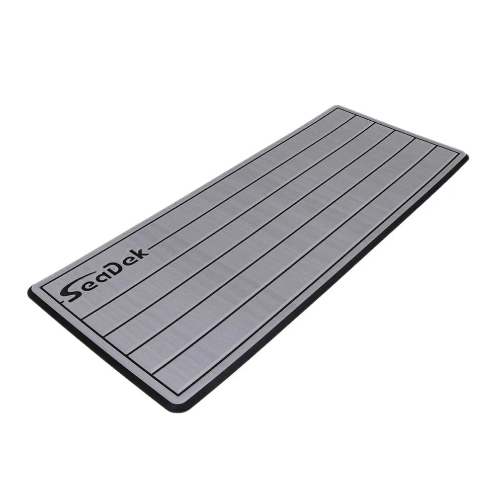 SeaDek 53601-80324 16 x 39" 20mm Dual Density Large Teak Helm Pad w/SeaDek Logo - Brushed Texture - Storm Gray/Black (406.4mm x 990.6mm x 20mm)