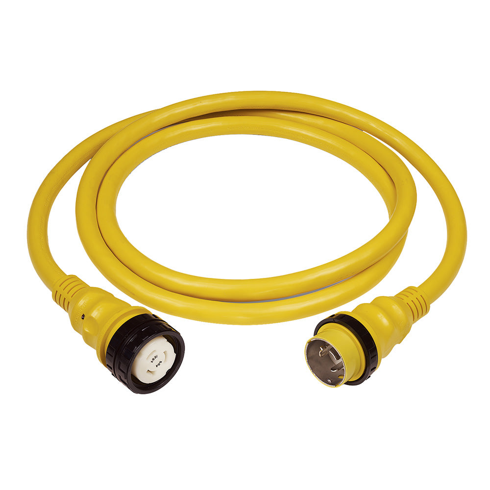 Marinco 6153SPP-75 50 AMP 125V Shore Power Cable - 75' - Yellow
