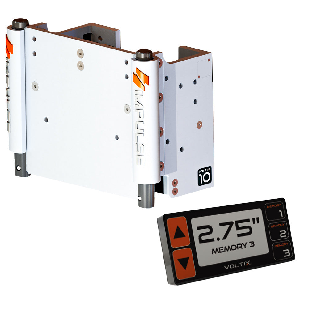 IMPULSE 75071-W XL 10" Set Back Electric Jack Plate with Smart Control - White Cerakote