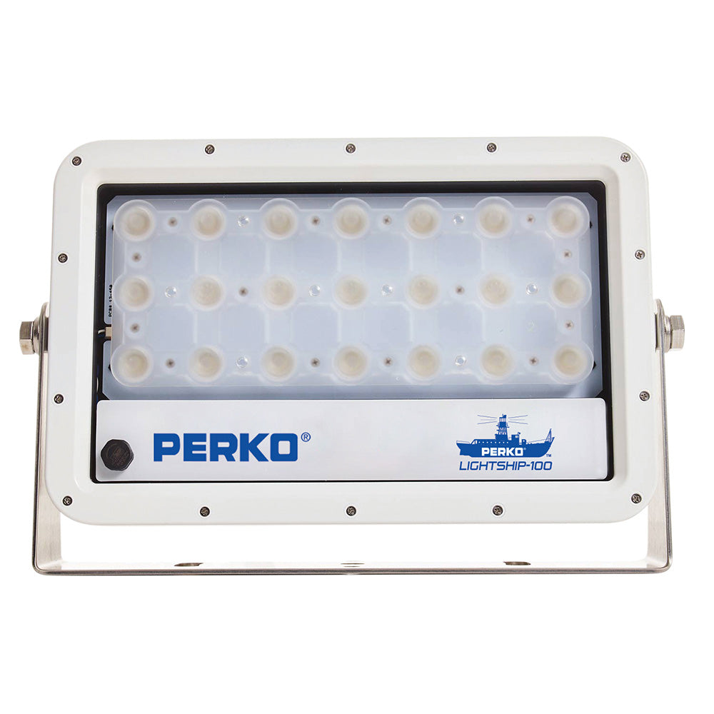 Perko 1643100S0W Lightship 100 LED High Performance Spotlight - 12/24V - White