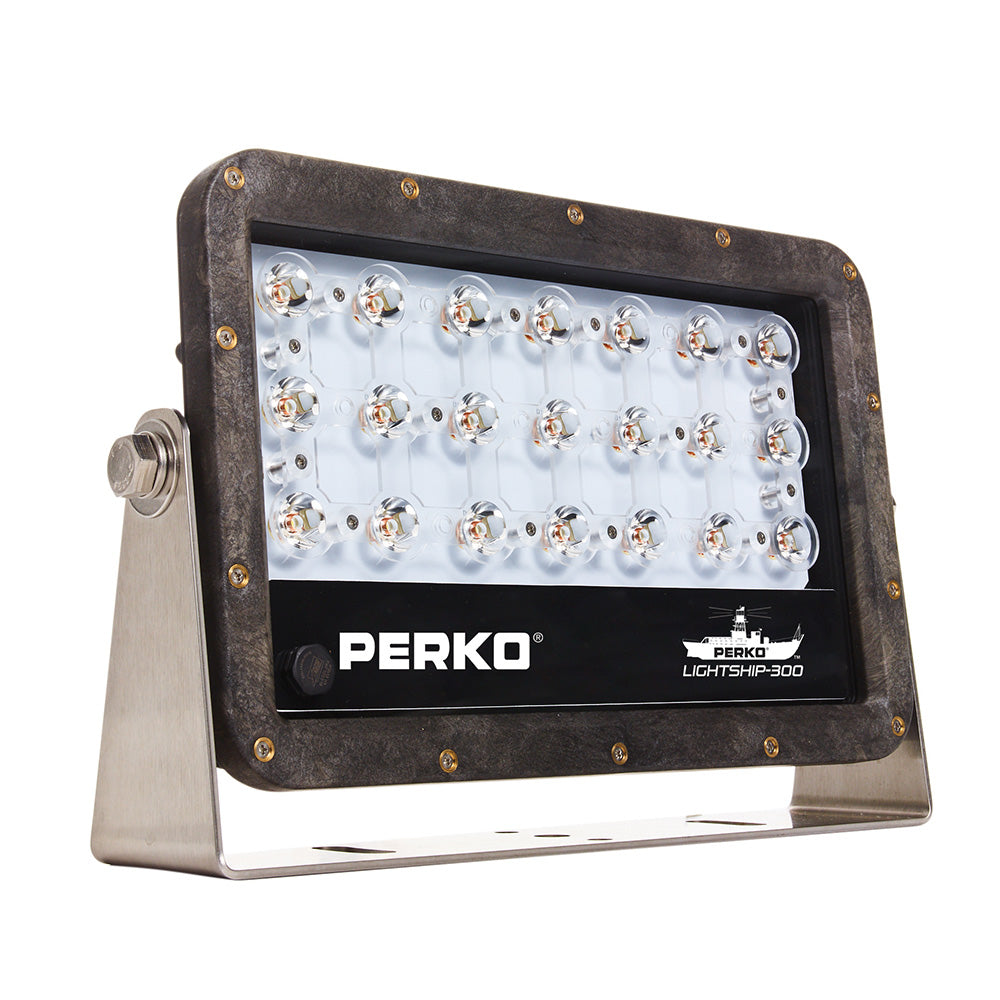 Perko 1643100F0B Lightship 100 LED High Performance Floodlight - 12/24V - Black