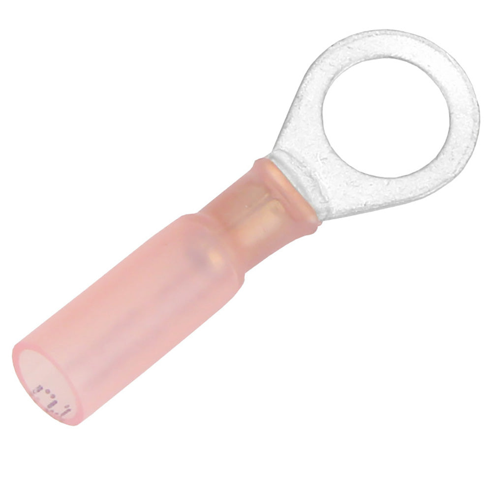 Pacer TE18-56R-25 22-18 AWG Heat Shrink Ring Terminal - 5/16" Stud Size - 25 Pack