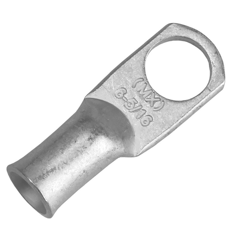 Pacer TAE6-56R-10 Tinned Lug 6 AWG - 5/16" Stud Size - 10 Pack
