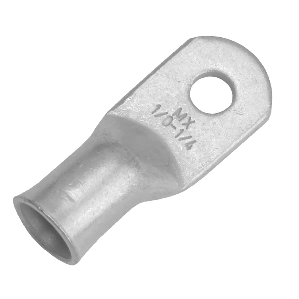 Pacer TAE1/0-14R-10 Tinned Lug 1/0 AWG - 1/4" Stud Size - 10 Pack