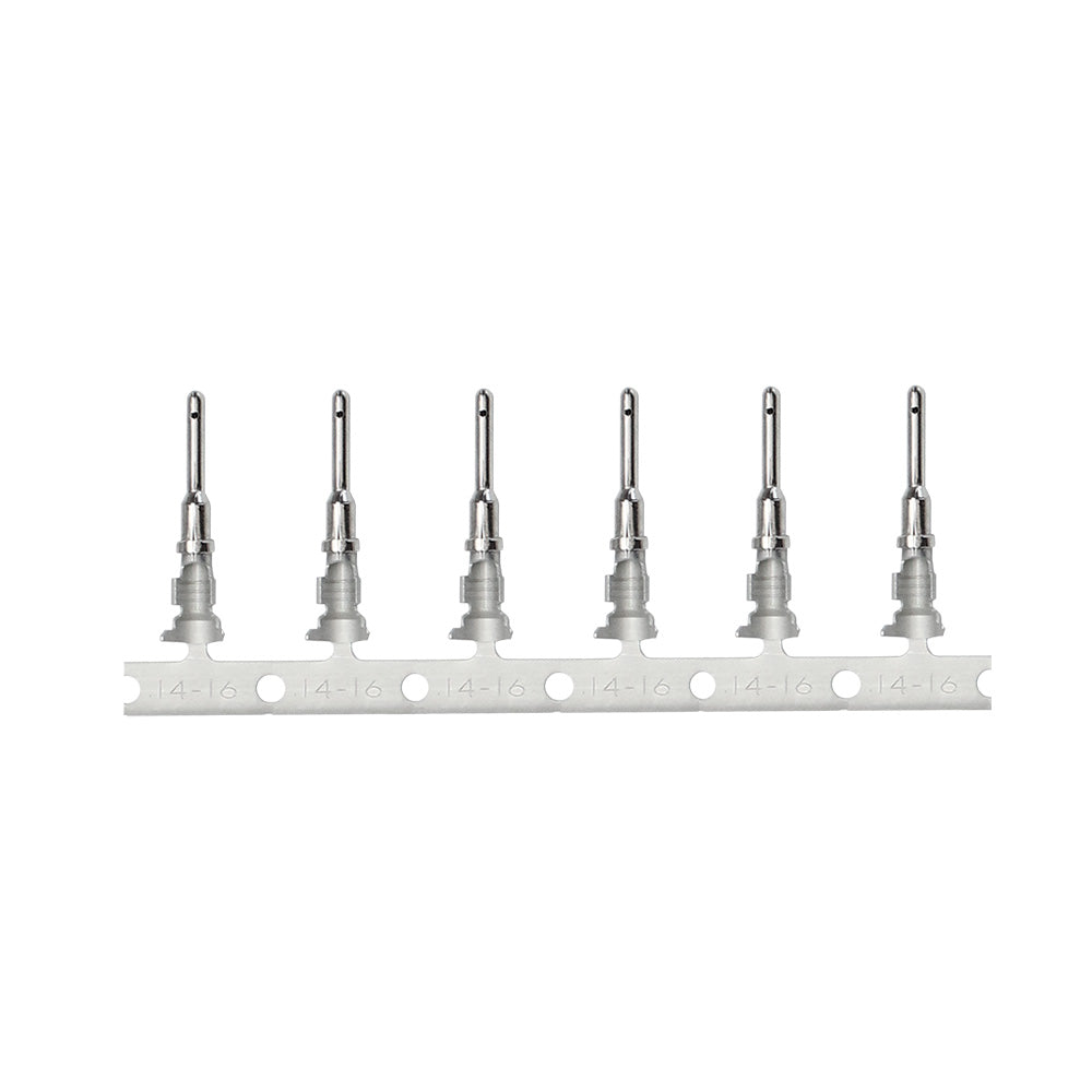 Pacer T14DT-P-100 Deutsch Stamped Formed Contacts f/14-18 AWG Wire Pin Cavity Style - 100 Pack