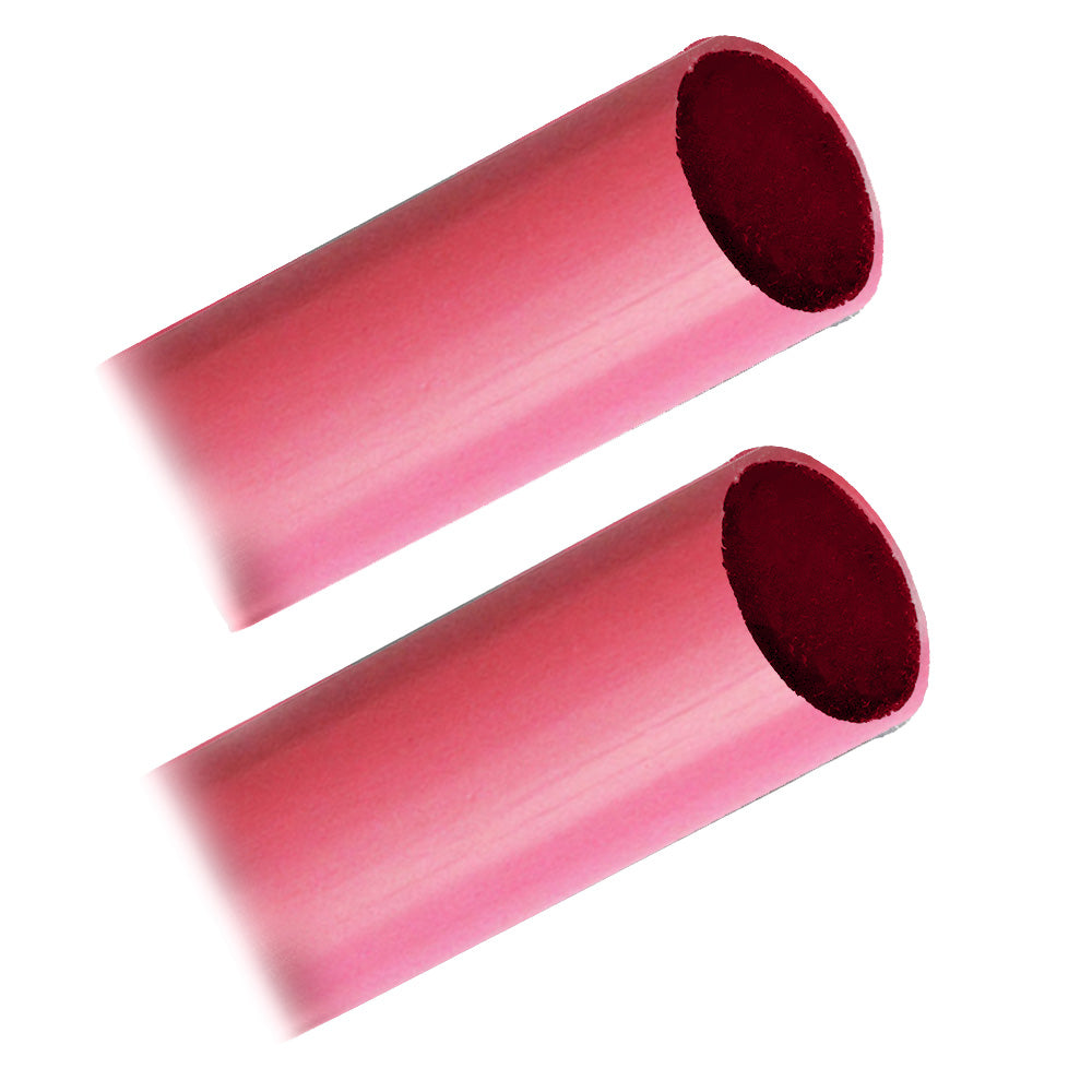 Pacer BHW1-12RD-2 Battery Cable Heavy Wall Heat Shrink Tubing - 1" x 12" - Red (2-Pieces)