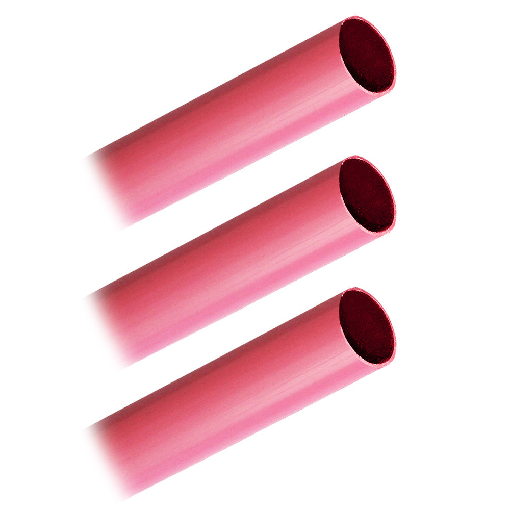 Pacer BHW3/4-12RD-3 Battery Cable Heavy Wall Heat Shrink Tubing - 3/4" x 12" - Red (3-Pieces)