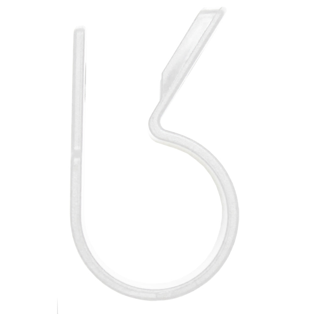 Pacer BCCH04-25 Nylon C-Clamps - 1/4" - Natural Color - 25 Pack