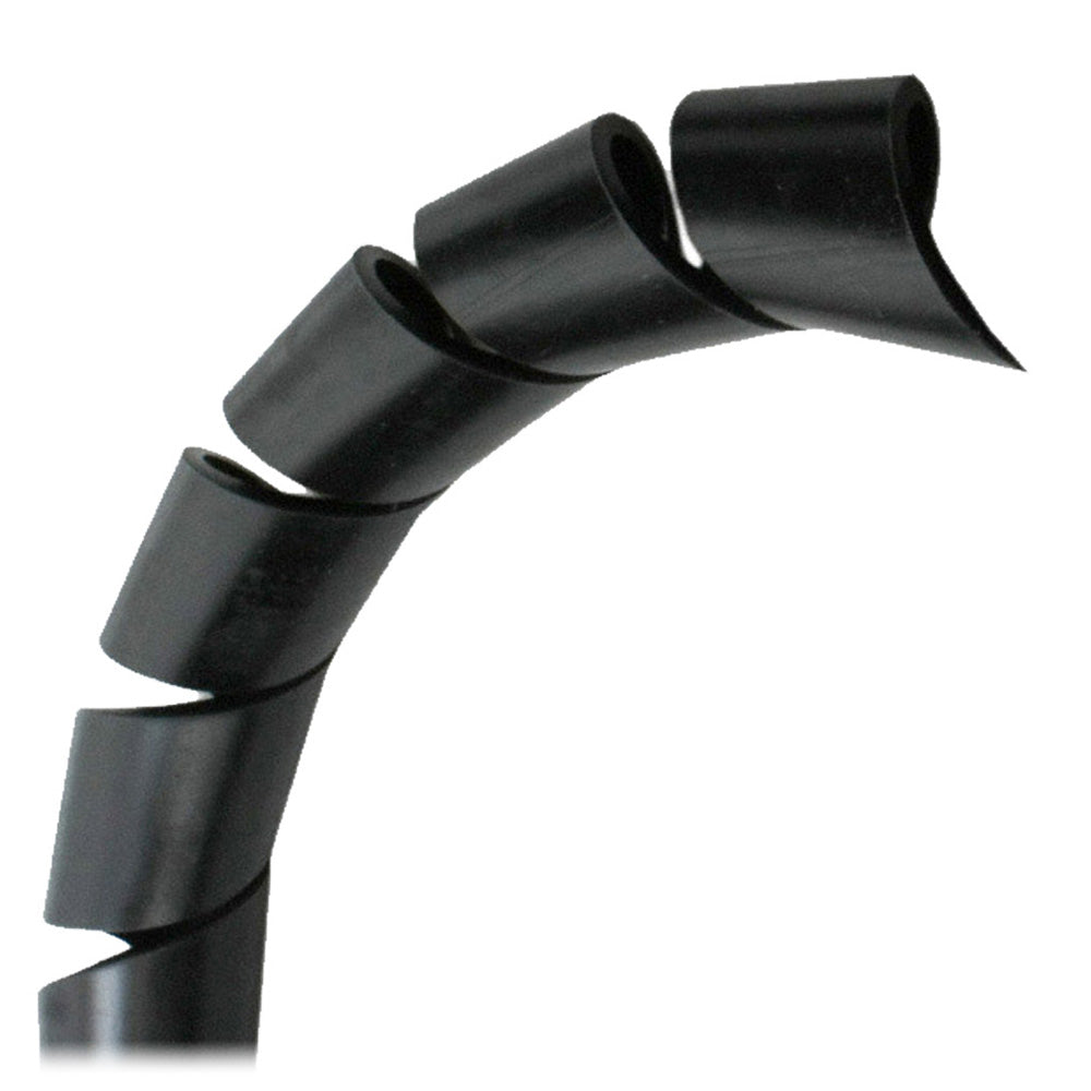 Pacer BSW3/8BK-100 3/8" Spiral Wrap - Black - 100' Roll