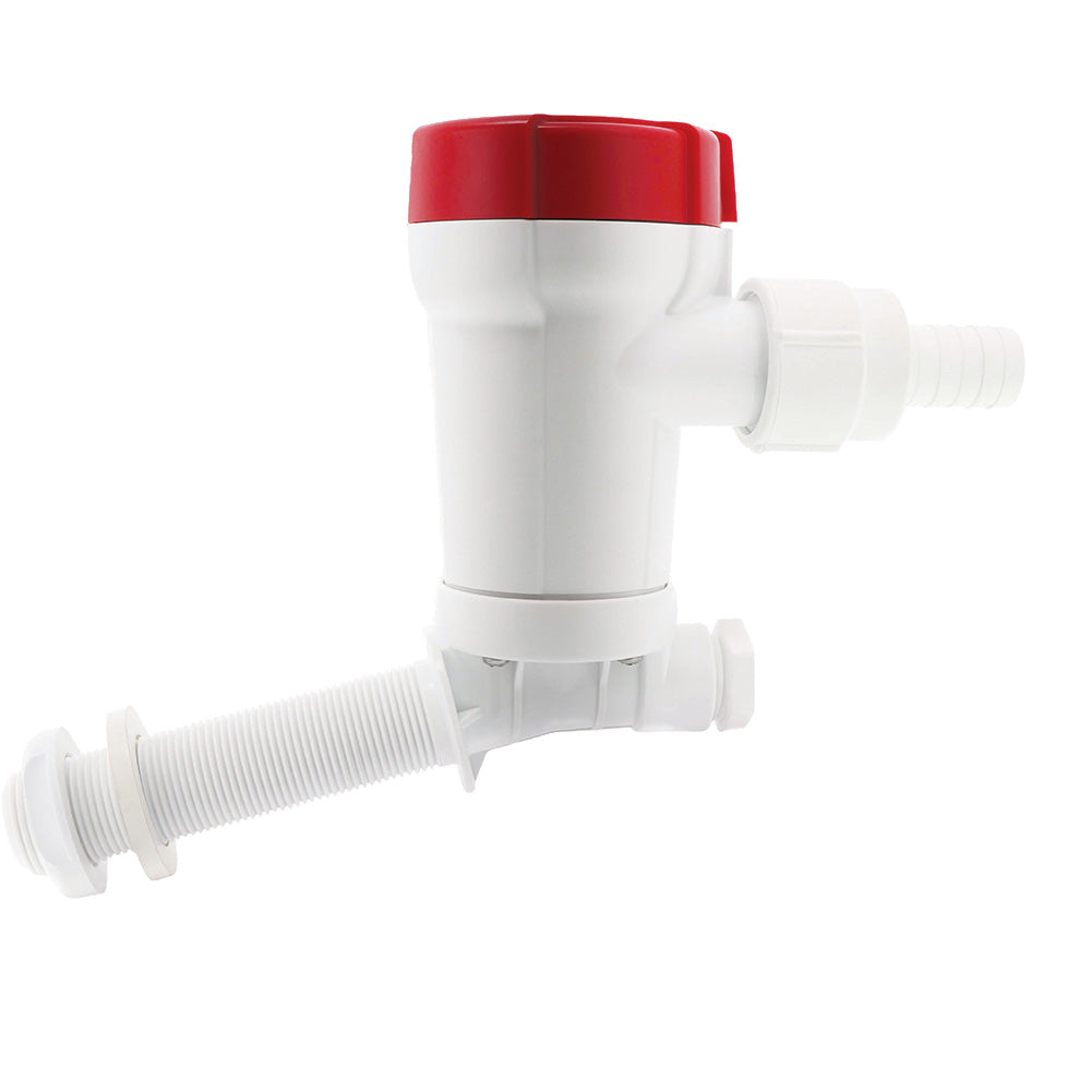Rule 601C 500 GPH Livewell Pump Angled Thru-Hull Inlet
