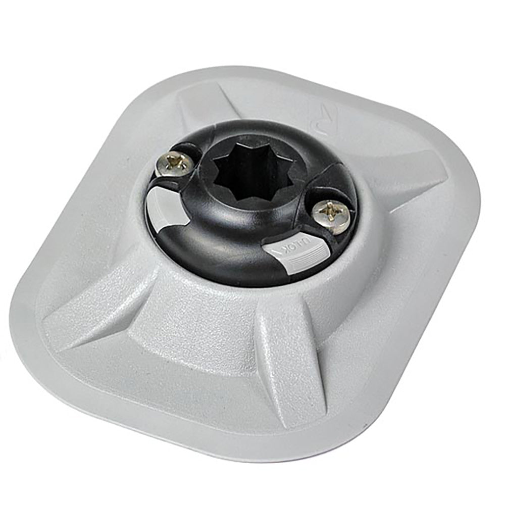 RAILBLAZA 03-4064-51 RibPort Base w/3M Backing - Grey
