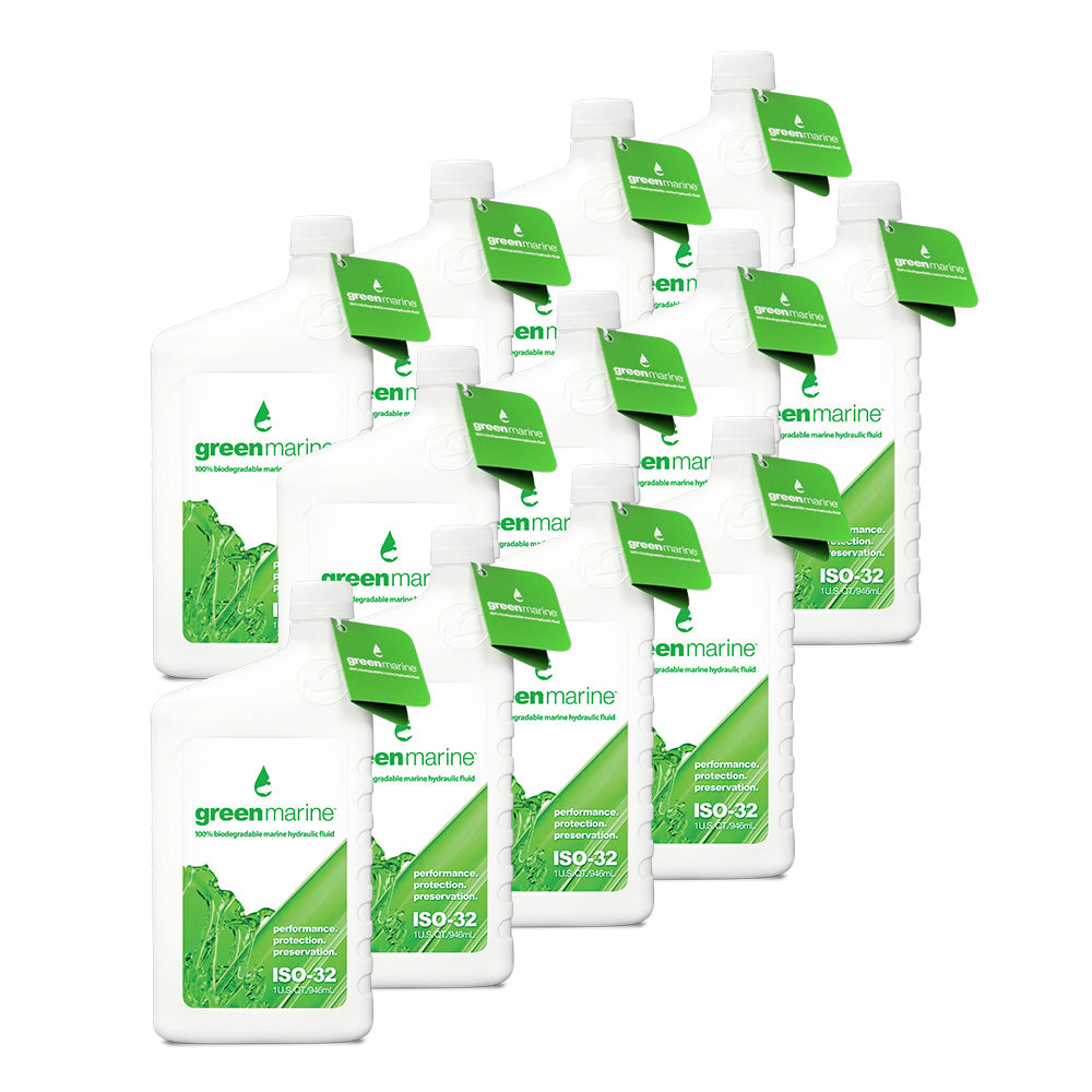 Power-Pole GM-ISO32-CASE-F Green Marine ISO-32 Hydraulic Fluid Case (12 One-Quart Bottles)