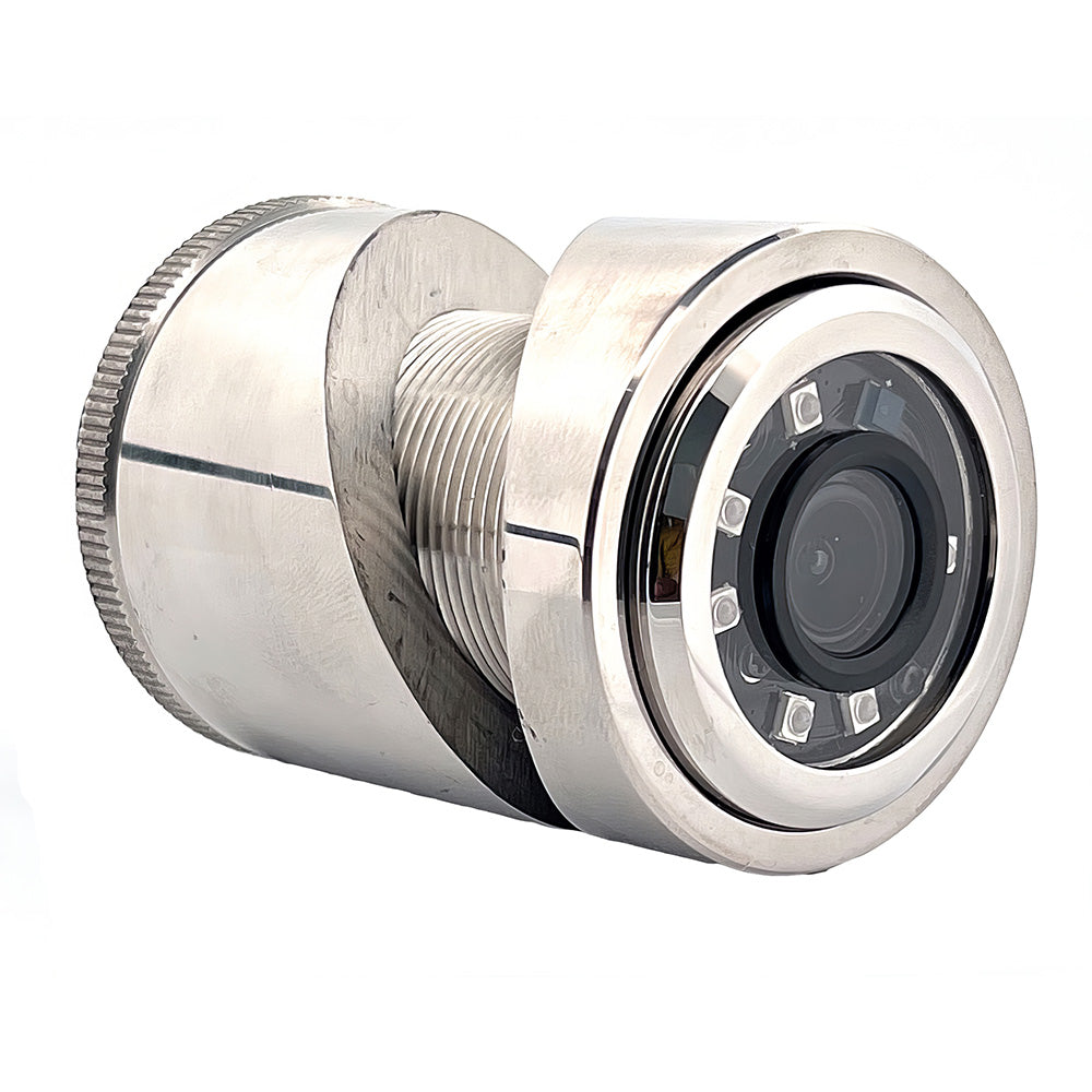Iris IRIS435-28 3MP Compact 316L Stainless Steel Thru-Hull/Panel IP Camera - 2.8mm Lens