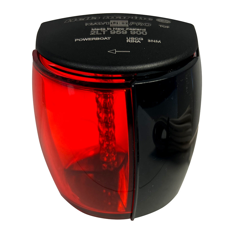 Hella Marine 017460101 NaviLED PRO Port Navigation Lamp - Black - 3NM