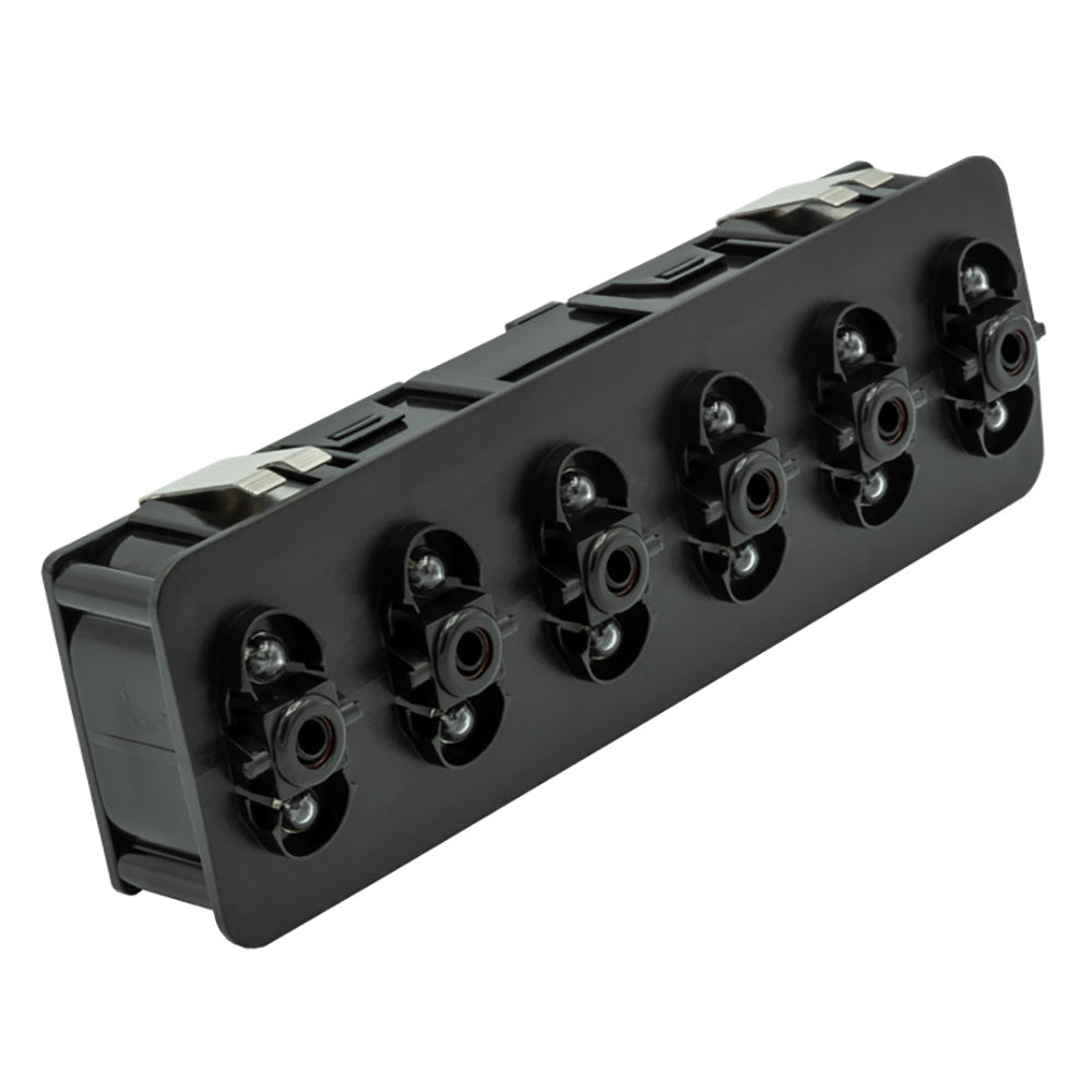 Maretron A3801-6 VMM6 Contura Series Digital Switch Module, 6 Rocker - No Actuators w/Right Switch 3-Position Blue LEDs
