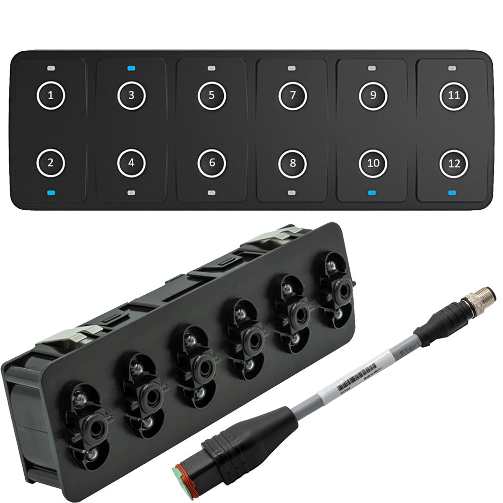 Maretron A3802-2 CKM12 Keypad w/CKM to NMEA 2000 Adapter Cable - 0.2M (Horizontal Orientation)