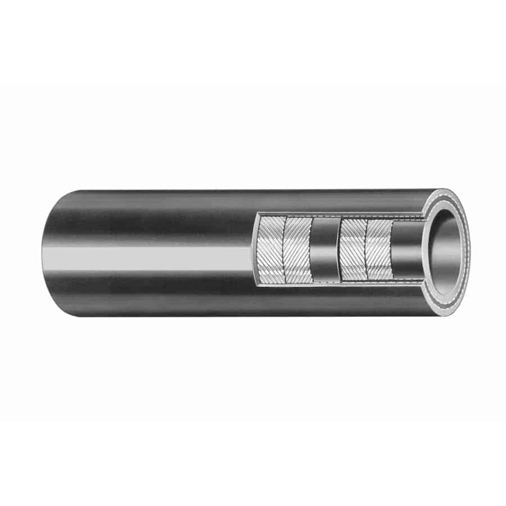 Trident Marine 132-0146 1/4" x 50' Box Black HD Water Hose 200 PSI