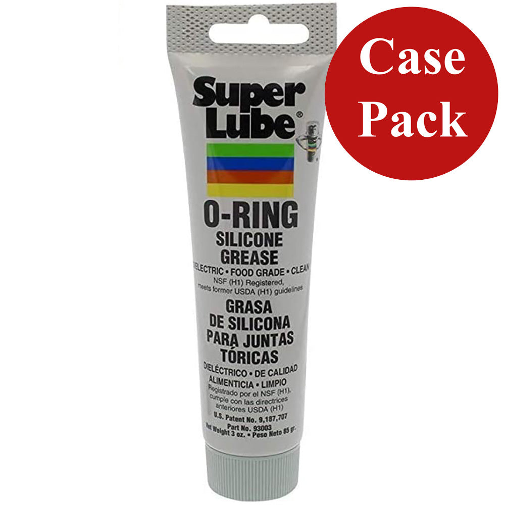 Super Lube 93003-CASE O-Ring Silicone Grease - 3oz Tube *Case of 12