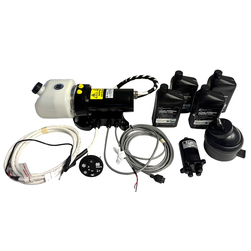 Uflex MD40T MasterDrive Steering System - Single Station Retrofit Kit - MasterDrive 40cc Tilt Mount Helm UPMD Power Unit (No Cylinders Included)
