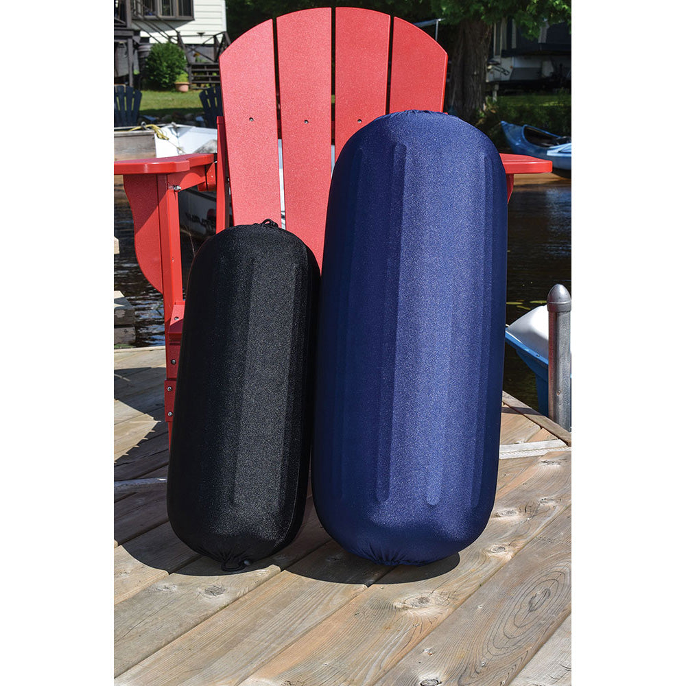 Dock Edge DE965269F Reversible Fender Cover - Black/Blue - X-Large
